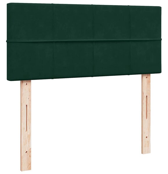 Box spring postel s matrací tmavě zelená 120 x 200 cm samet 3287713