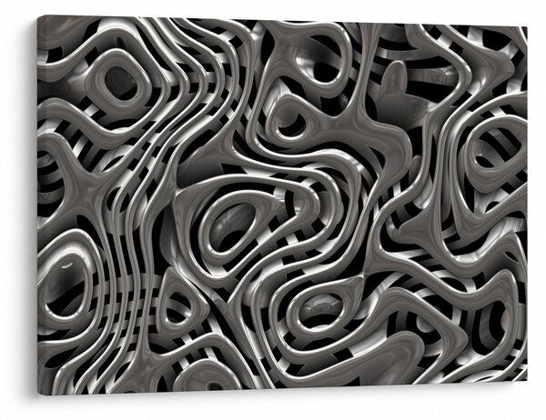Obraz - Metalická abystrakce (70x50 cm)