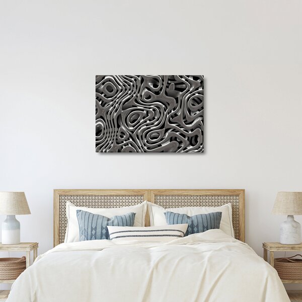 Obraz - Metalická abystrakce (70x50 cm)
