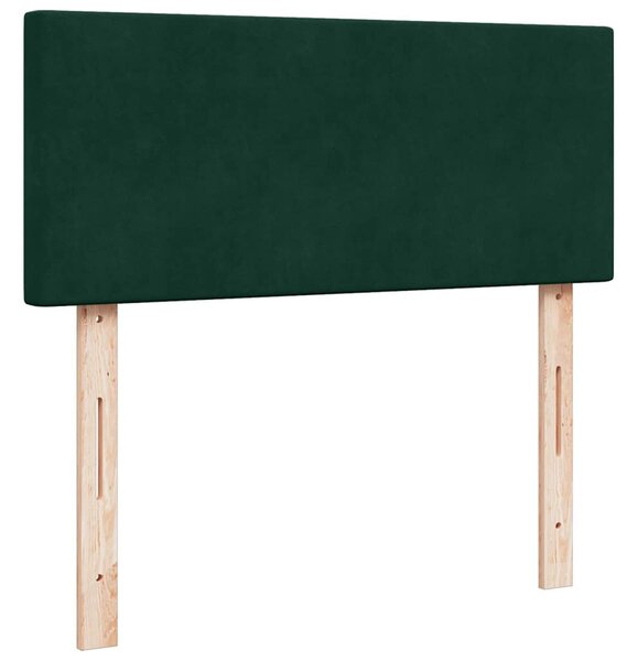 Box spring postel s matrací tmavě zelená 120 x 200 cm samet 3287707
