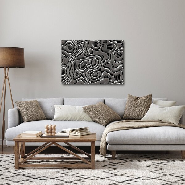Obraz - Metalická abystrakce (70x50 cm)