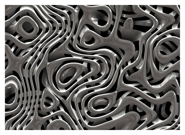 Obraz - Metalická abystrakce (70x50 cm)