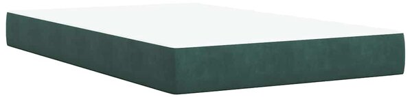 Box spring postel s matrací tmavě zelená 120 x 200 cm samet 3287713