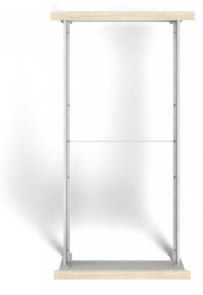 TVI Postel Frances 90x200 bílá/dub sonoma