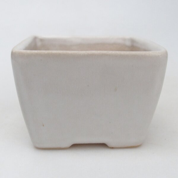 E-bonsai Keramická bonsai miska 8,5 x 8,5 x 6 cm bílá