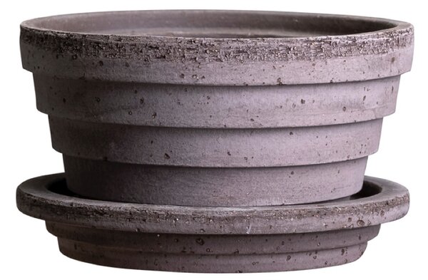 Bergs Potter Terakotový květináč Planet Grey - 12 cm BP105