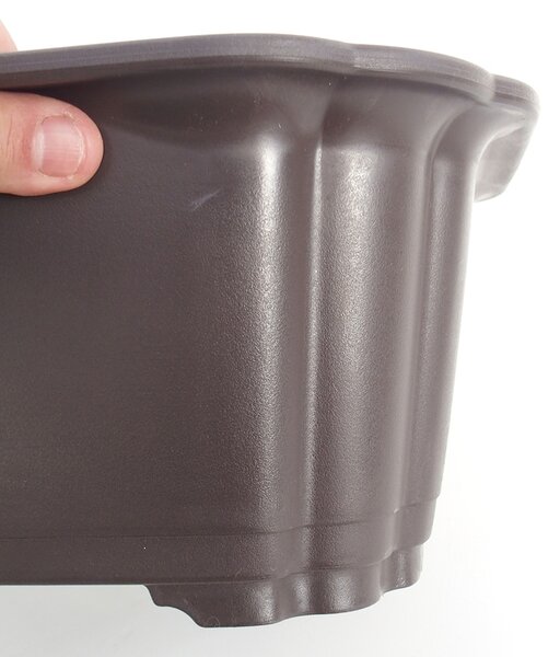 E-bonsai Miska plast MP-19 - 39 x 30 x 14,5 cm barva hnědá