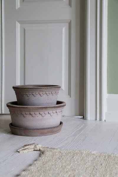 Bergs Potter Terakotový květináč Copenhagen Grey - 21 cm BP107