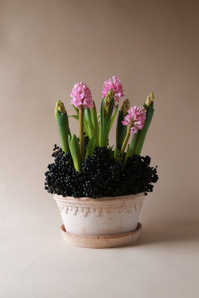Bergs Potter Terakotový květináč Copenhagen Rosa - 21 cm BP108