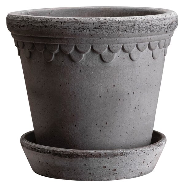 Bergs Potter Terakotový květináč Copenhagen Grey - 14 cm BP109