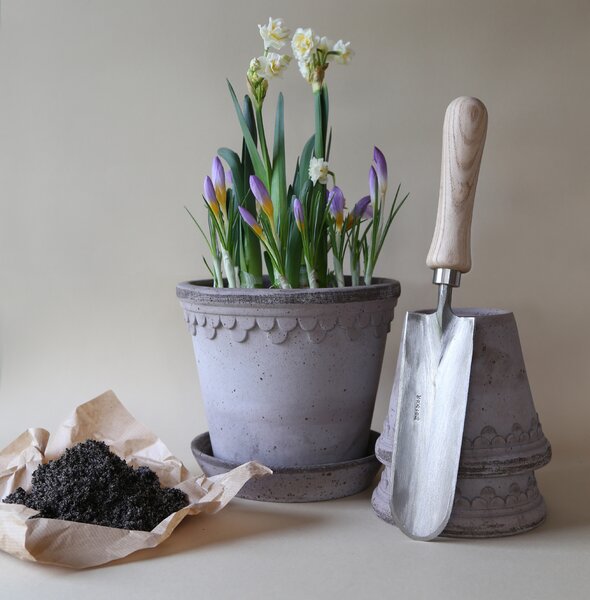 Bergs Potter Terakotový květináč Copenhagen Grey - 10 cm BP147