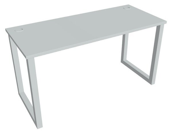Kancelářský pracovní stůl UEO 1400, bílá RAL 9016, deskaakát