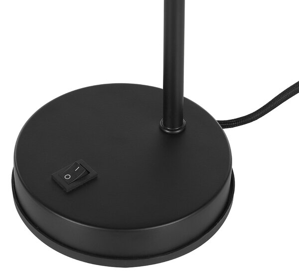 Stolní lampa TYRIA Nastavitelná Kov Černá