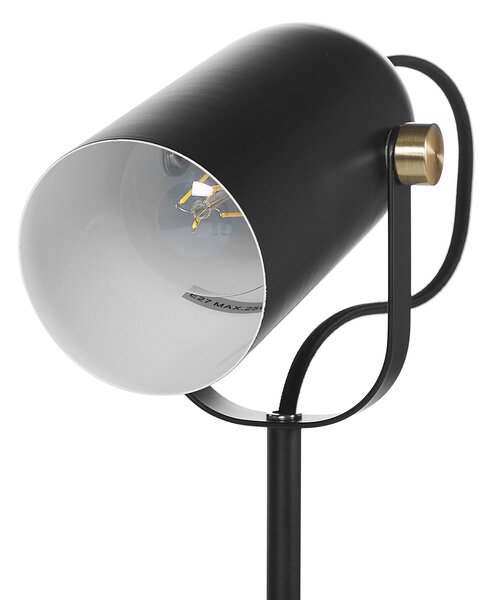 Stolní lampa TYRIA Nastavitelná Kov Černá