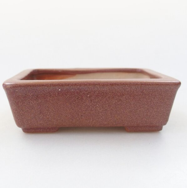E-bonsai Keramická bonsai miska 11 x 8,5 x 3,5 cm vínová