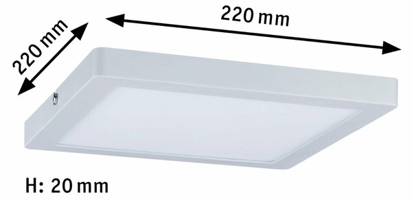 Paulmann Atria LED Panel hranaté 16W bílá mat 709.38 P 70938