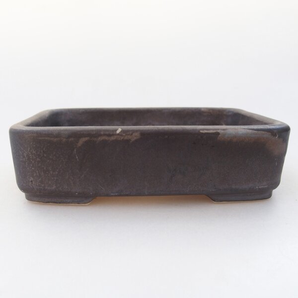 E-bonsai Keramická bonsai miska 13 x 9,5 x 3,5 cm šedá