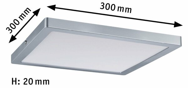 Paulmann Atria LED Panel hranaté 20W chrom mat 709.36 P 70936