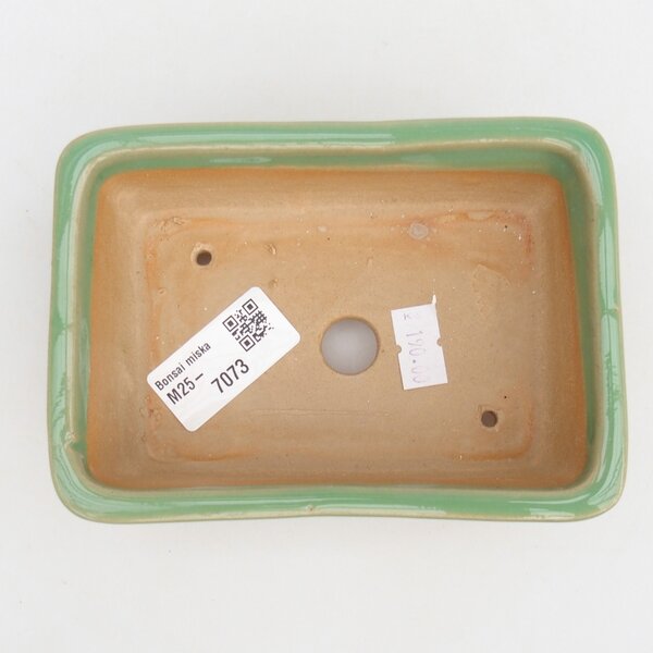 E-bonsai Keramická bonsai miska 13,5 x 10 x 4,5 cm zelená