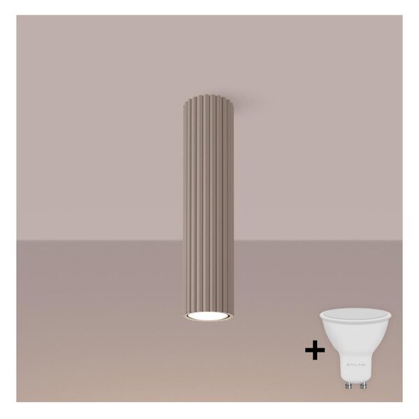 Brilagi - LED Bodové svítidlo CRESTO 1xGU10/10W/230V 30 cm taupe