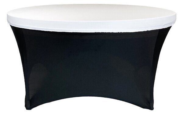 TENTino Elastická čepice STANDARD na kulatý stůl 180 cm Barva ubrusu: BÍLÁ / WHITE