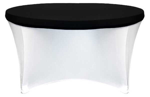 TENTino Elastická čepice STANDARD na kulatý stůl 122 cm Barva ubrusu: BÍLÁ / WHITE