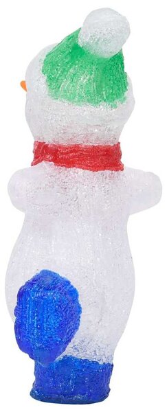 Vánoční akrylový sněhulák s LED vnitřní i venkovní 30 cm 328788