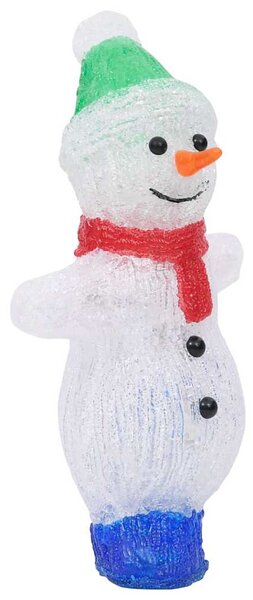 Vánoční akrylový sněhulák s LED vnitřní i venkovní 30 cm 328788