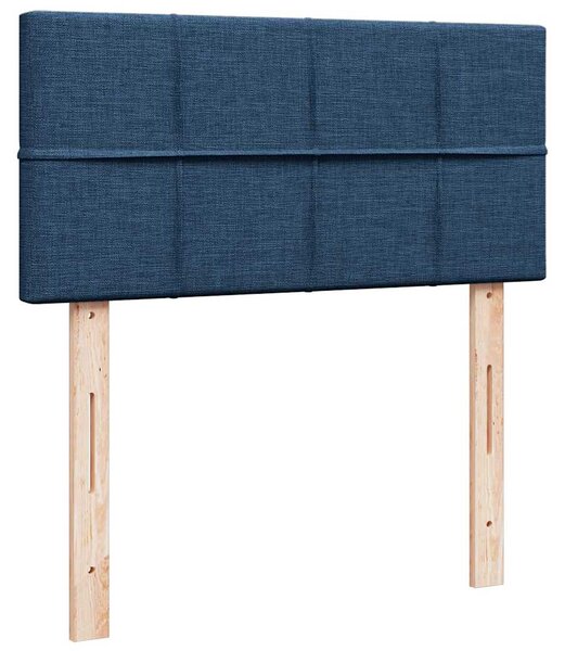 Box spring postel s matrací modrá 80x200 cm textil 3288021