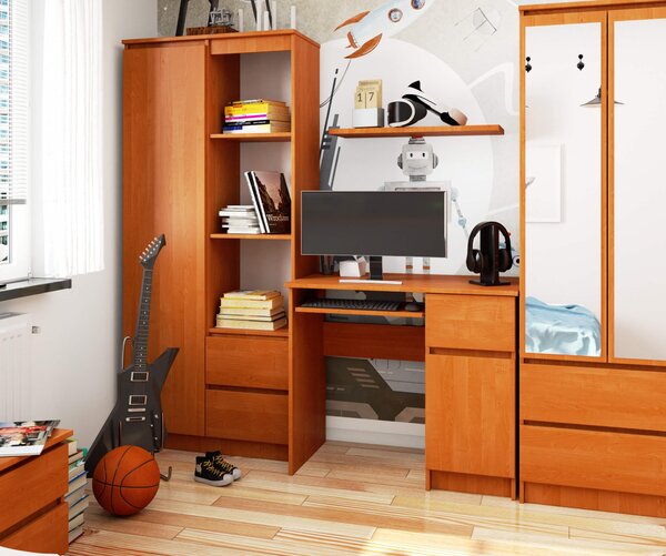 Ak furniture Psací stůl PIKSEL 90 cm olše pravý