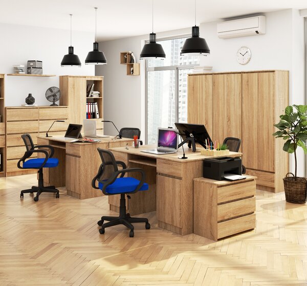 Ak furniture Psací stůl A5 135 cm dub sonoma
