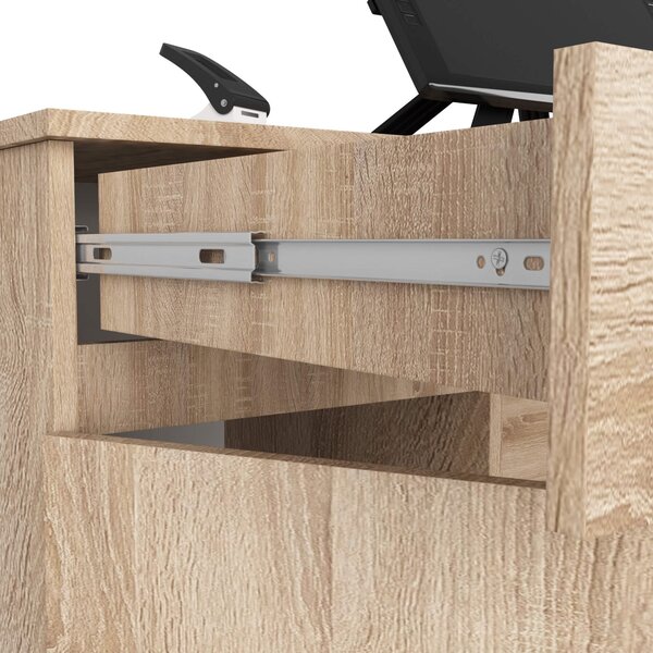Ak furniture Psací stůl A5 135 cm dub sonoma