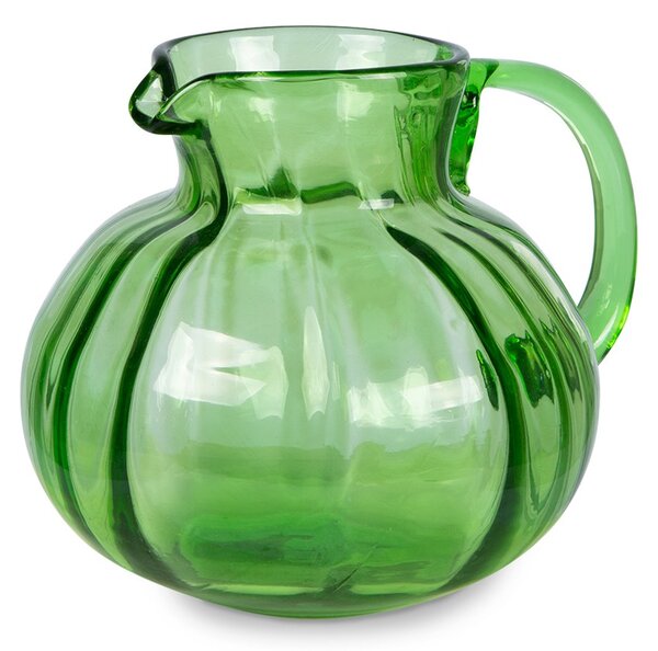 Zelený skleněný džbán The Emeralds - Ø 16*15cm/ 1400ml - HKLIVING