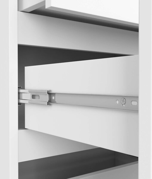 Ak furniture Kancelářský regál Rexa 60 cm 3 šuplíky a 2 police bílý