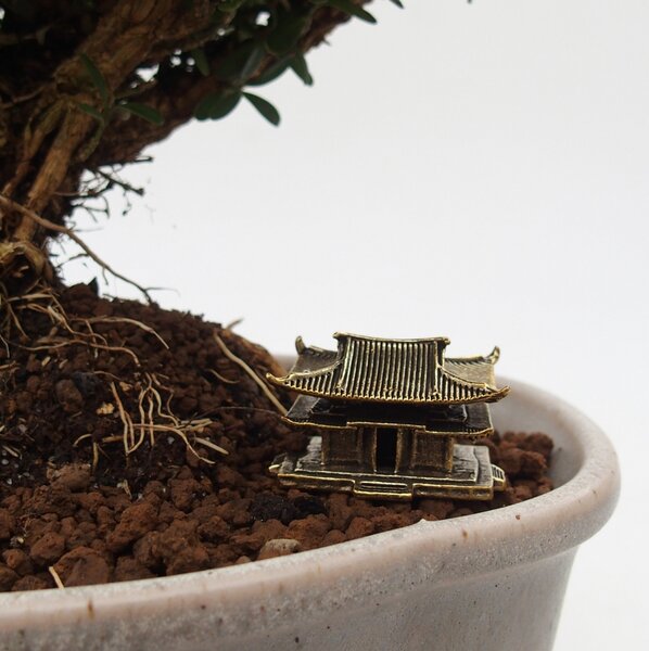 E-bonsai Kovová figurka - chatrč