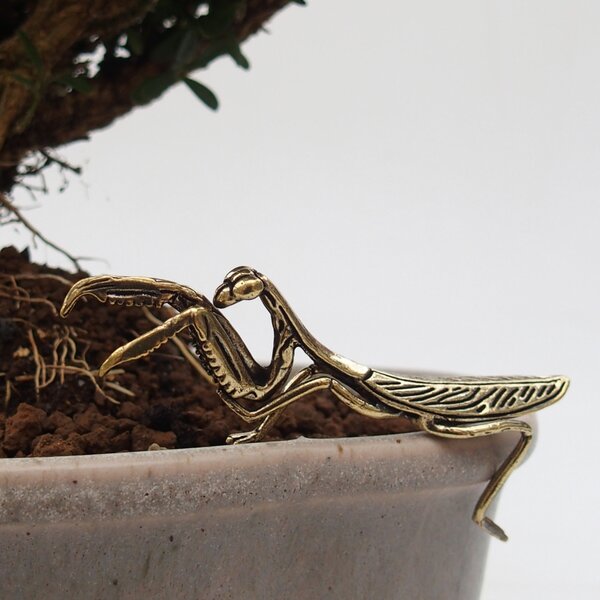 E-bonsai Kovová figurka - kudlanka