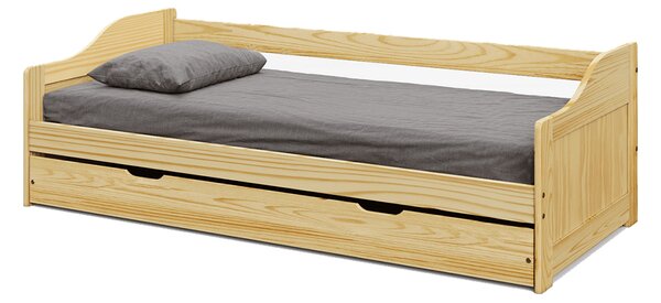 Jednolůžková postel 90x200 cm Lusid (přírodní)