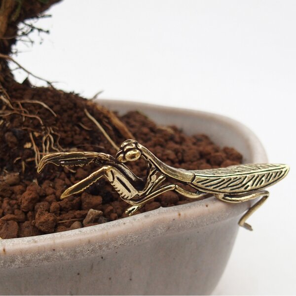 E-bonsai Kovová figurka - kudlanka