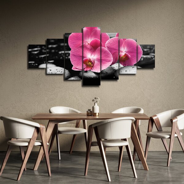 Obraz - Růžové orchideje (210x100 cm)
