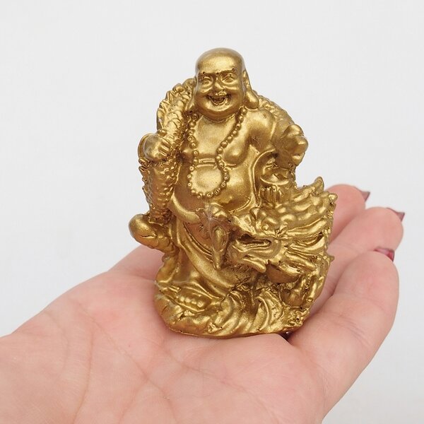 E-bonsai Budha zlatý střední 4,5 x 5,5 cm