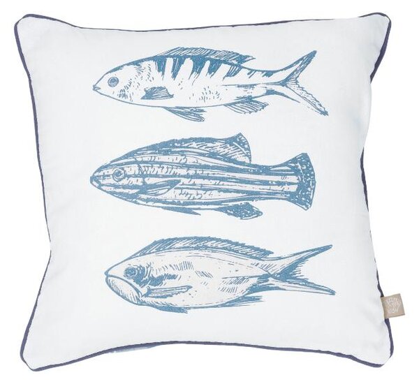 Livarno® Dekorativní polštář, 40 x 40 cm (ryby) (100405322002)