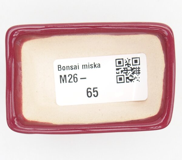 E-bonsai Mini bonsai miska 6,5 x 4 x 2,5 cm vínová