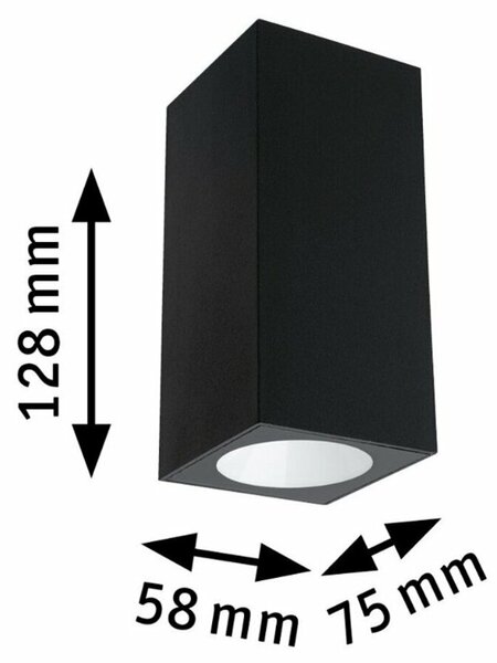 PAULMANN Dům venkovní nástěnné svítidlo Flame 2x2,8W IP44 3.000K antracit 230V 943.28
