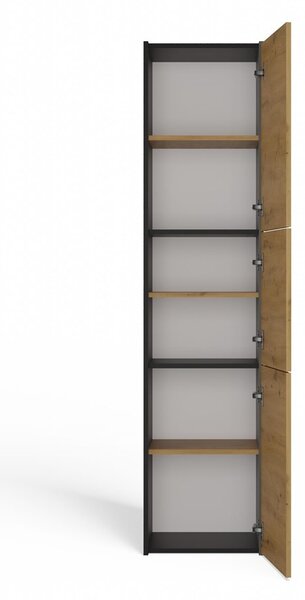 TP Living Koupelnová skříňka S43 170 cm antracit/dub artisan