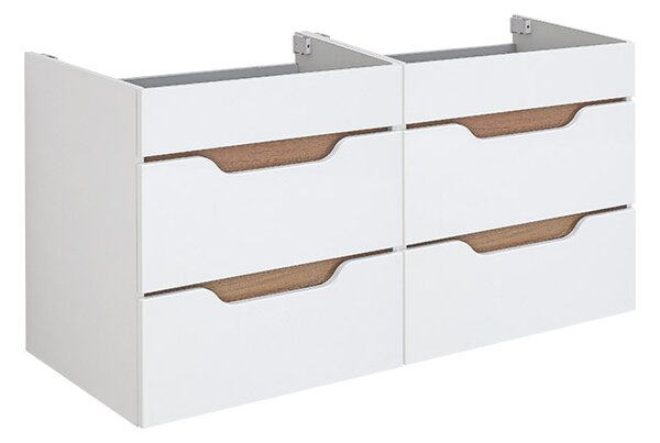 Comodo Koupelnová skříňka s keramickým dvojumyvadlem Ithaca W 120