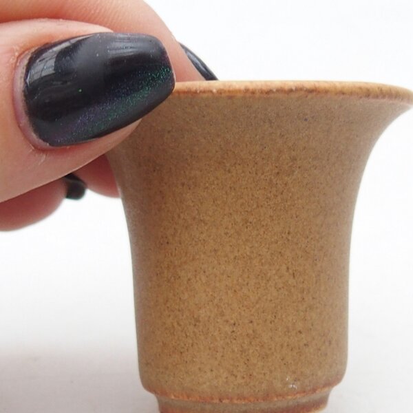 E-bonsai Mini bonsai miska 4,5 x 4,5 x 4 cm hnědá