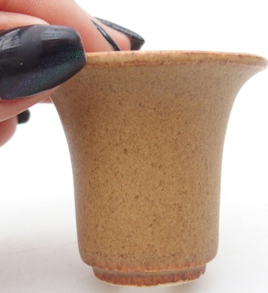 E-bonsai Mini bonsai miska 4,5 x 4,5 x 4 cm hnědá