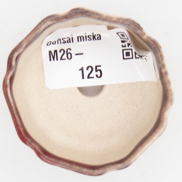 E-bonsai Mini bonsai miska 4,5 x 4,5 x 2 cm červená