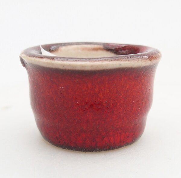E-bonsai Mini bonsai miska 3,5 x 3,5 x 2,5 cm červená