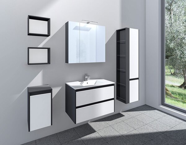 Comodo Zrcadlová skříňka závěsná s LED osvětlením Naturo 60 ZS
